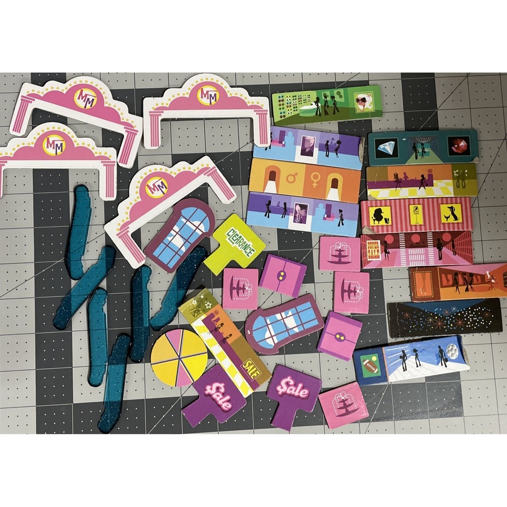 Mall Madness Electronic Board Game 2004 Replacement Assorted Game Pieces Parts